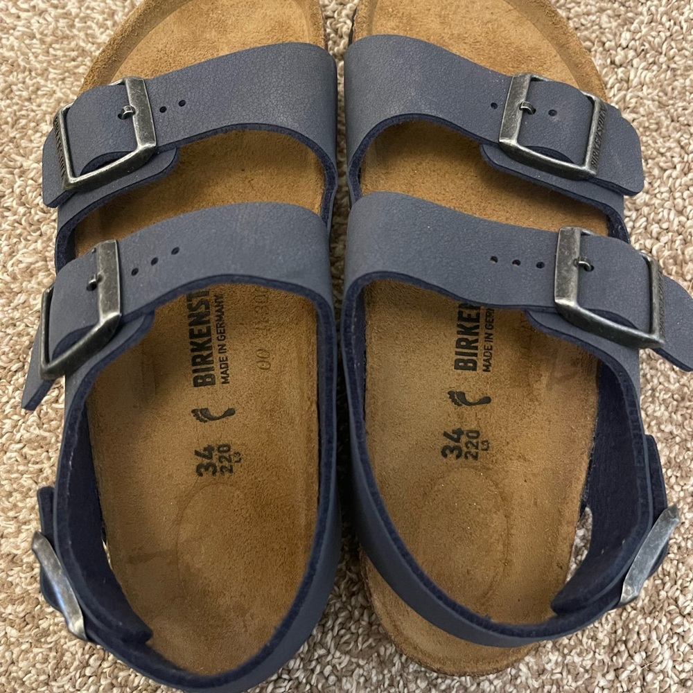 Birkenstock Kids Navy Sandals